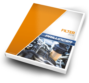 Dieses Bild zeigt den PRILLINGER-Katalog zum Thema Filter 2018.